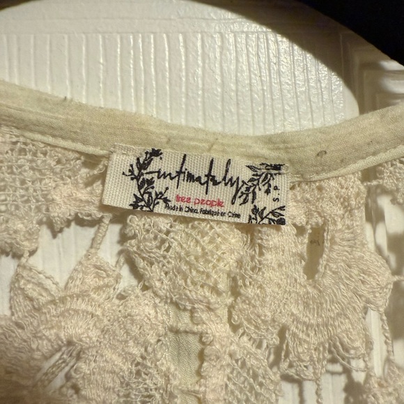 Free People Cream Lace Kimono - Picture 2 of 2